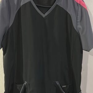 Woman’s Black and Gray scrub Shirt
